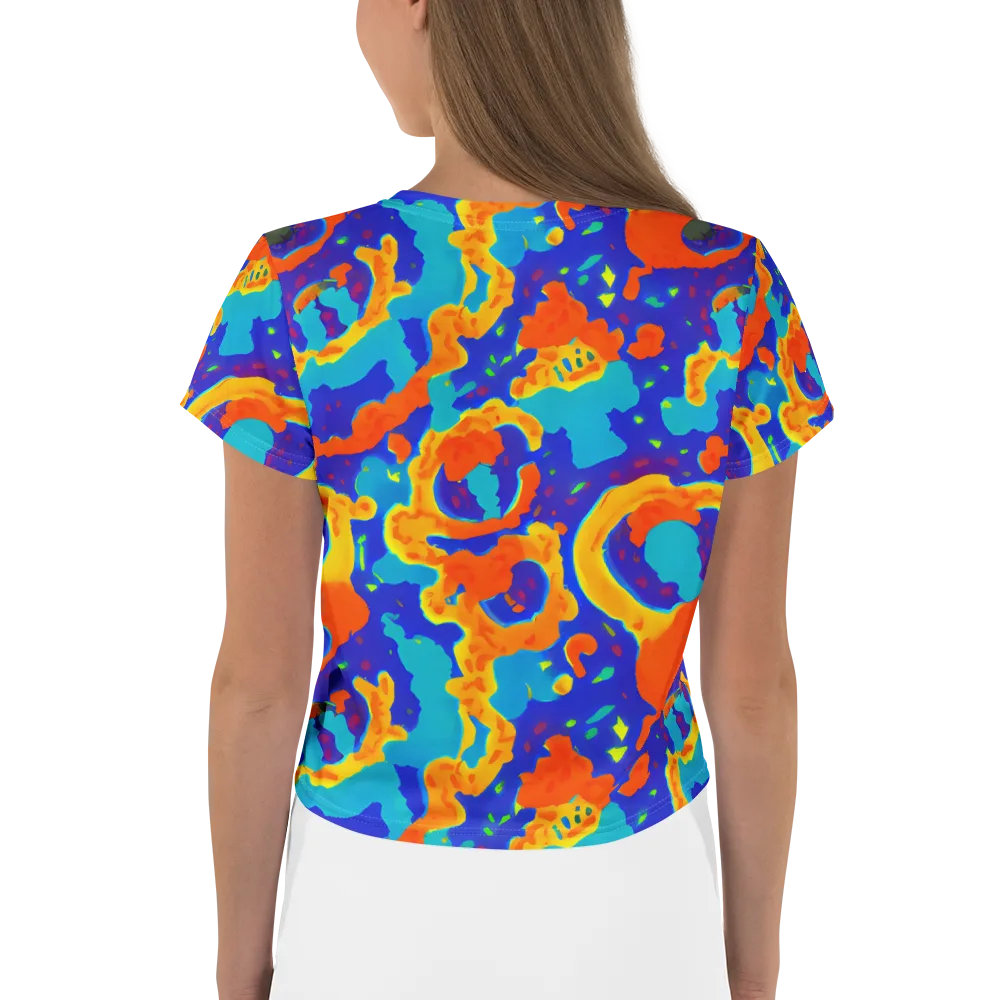 Surreal Surf on Crop Tee — Back