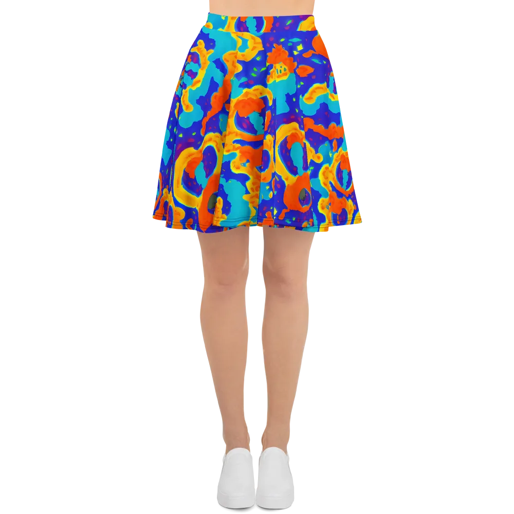 Surreal Surf on Skater Skirt — Front
