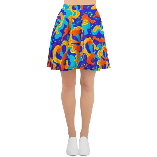 Surreal Surf on a Skater Skirt