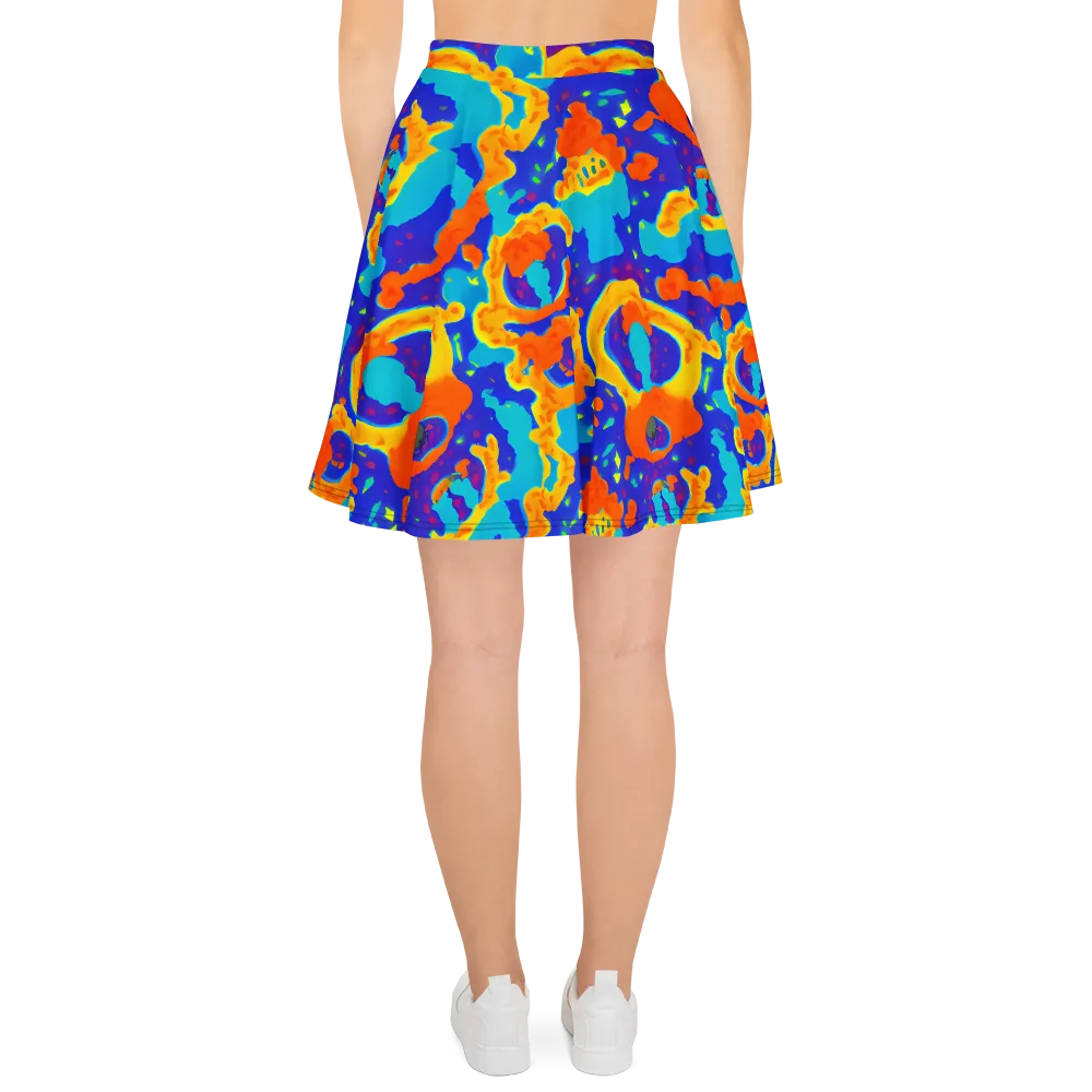 Surreal Surf on Skater Skirt — Back