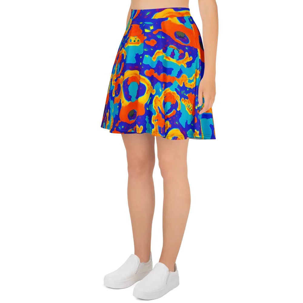Surreal Surf on Skater Skirt — Left