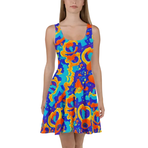 Surreal Surf on a Skater Dress