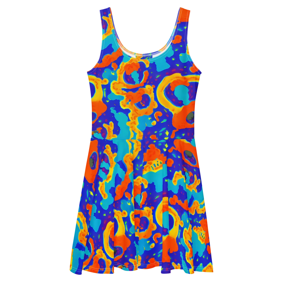 Surreal Surf on Skater Dress — Front