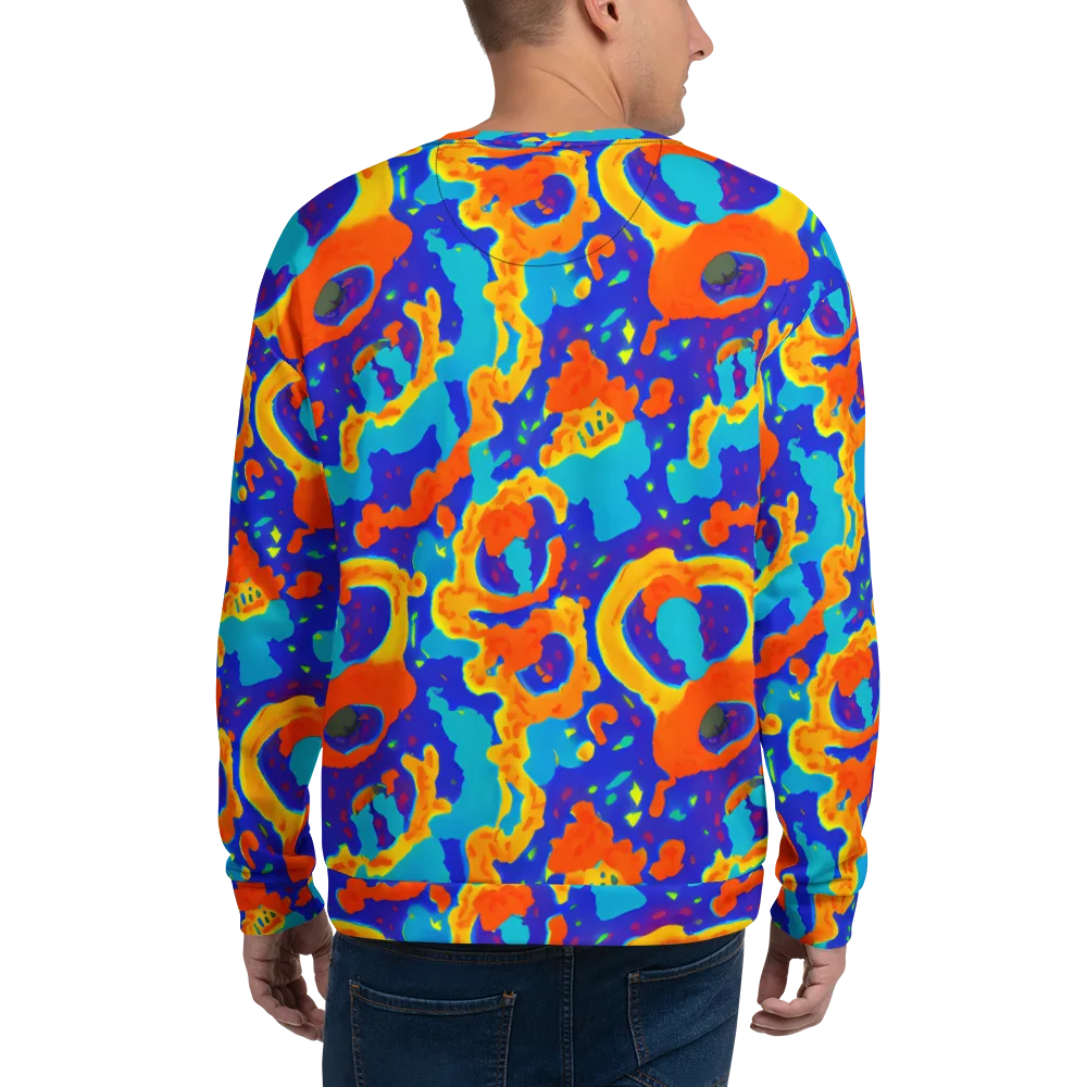 Surreal Surf on Sweatshirt — Back