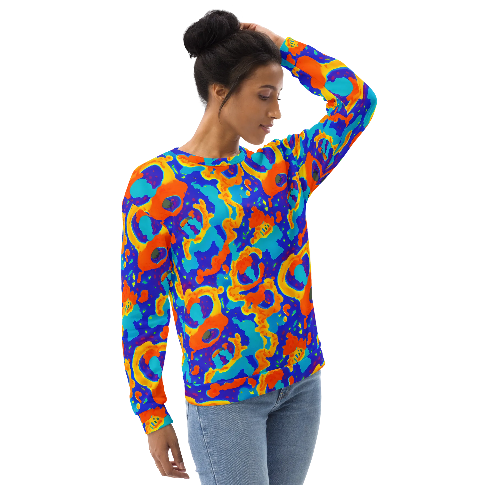Surreal Surf on Sweatshirt — Right Front