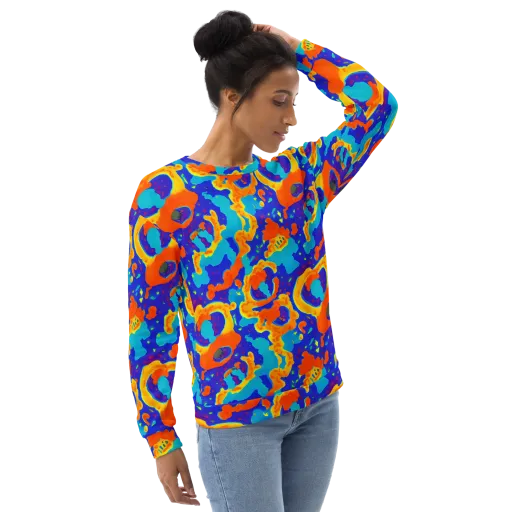 Surreal Surf on a Sweatshirt