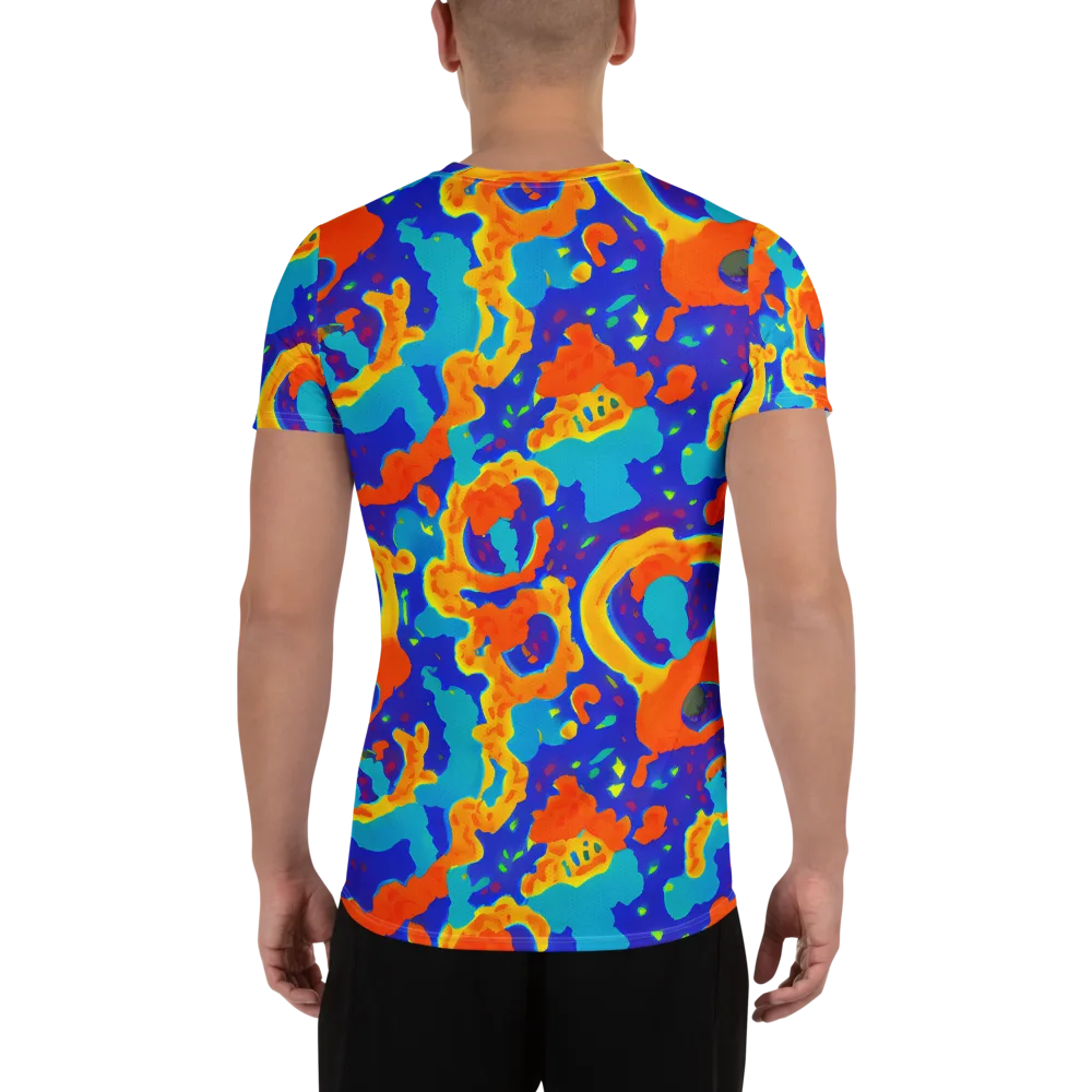 Surreal Surf on Men's Athletic T-Shirt — Back