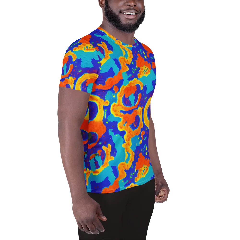 Surreal Surf on Men's Athletic T-Shirt — Right