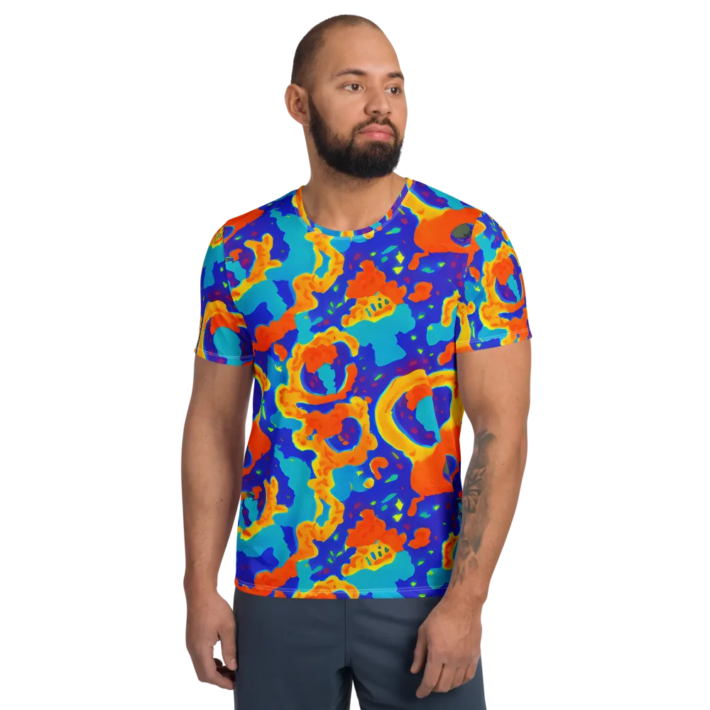 Surreal Surf on Men's Athletic T-Shirt — Front
