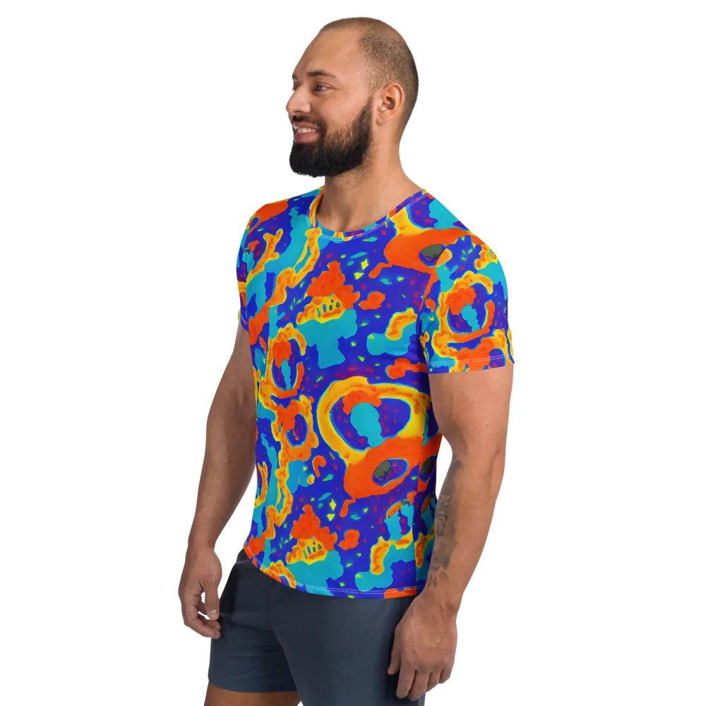 Surreal Surf on Men's Athletic T-Shirt — Left