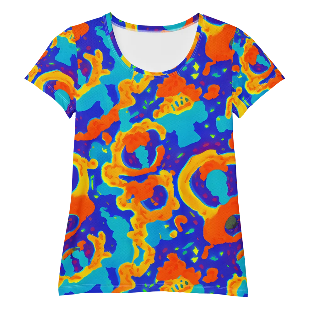 Surreal Surf on Women's Athletic T-Shirt — Front