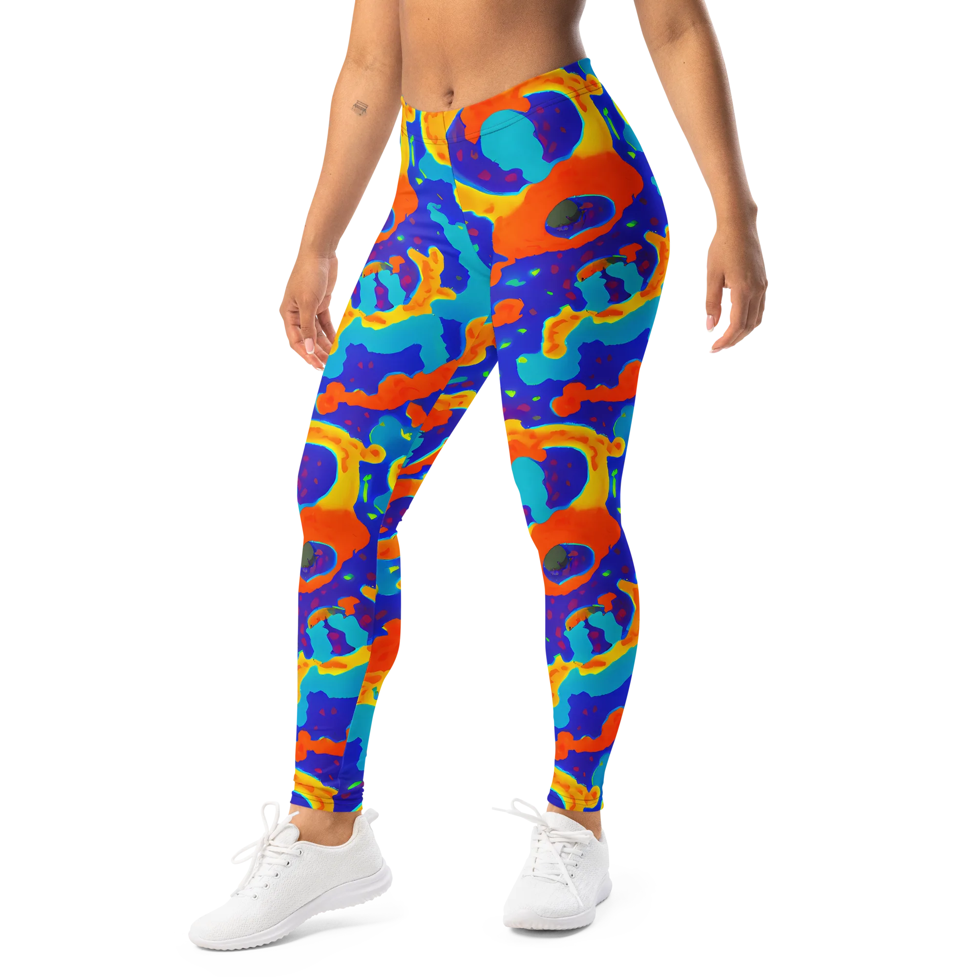 Surreal Surf on Leggings — Left Front