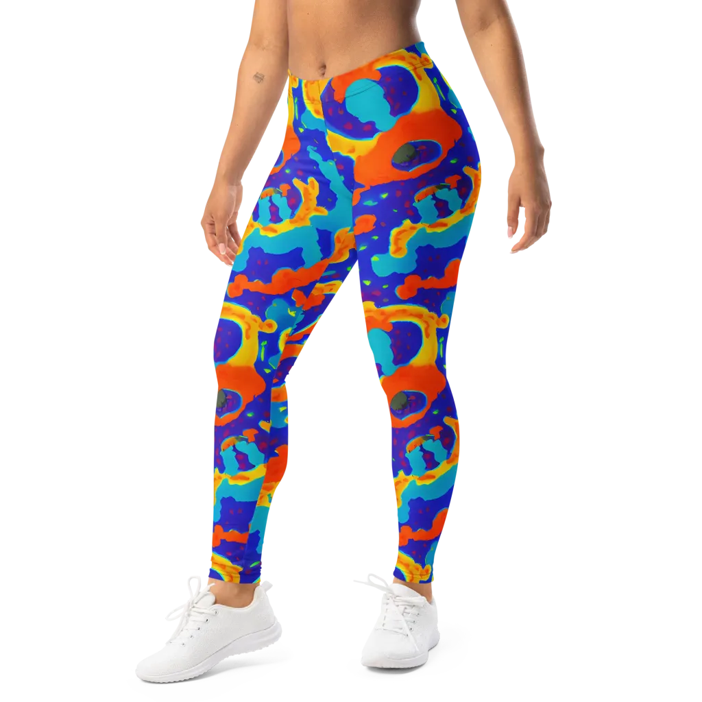Surreal Surf on Leggings — Left Front