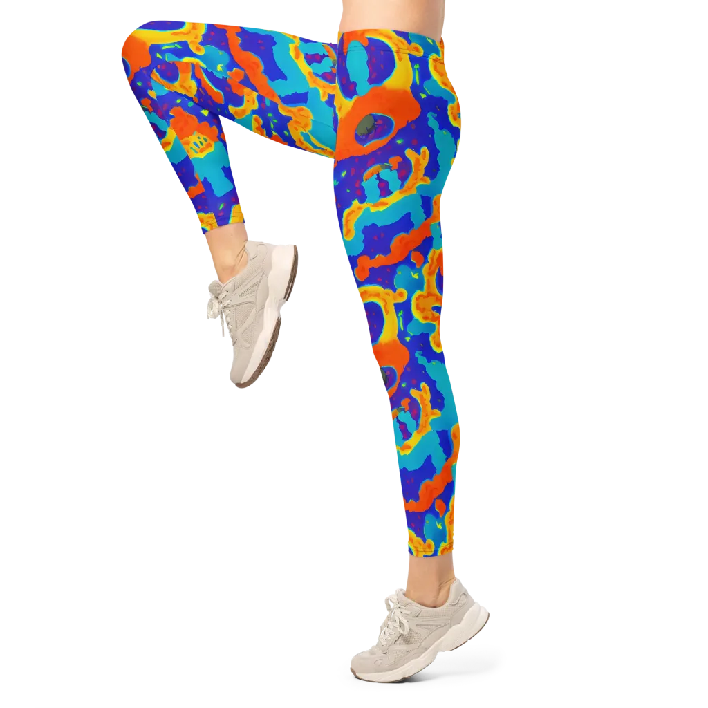 Surreal Surf on Leggings — Left