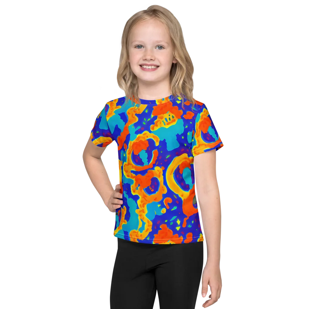 Surreal Surf on Kids Crew Neck T-Shirt — Front