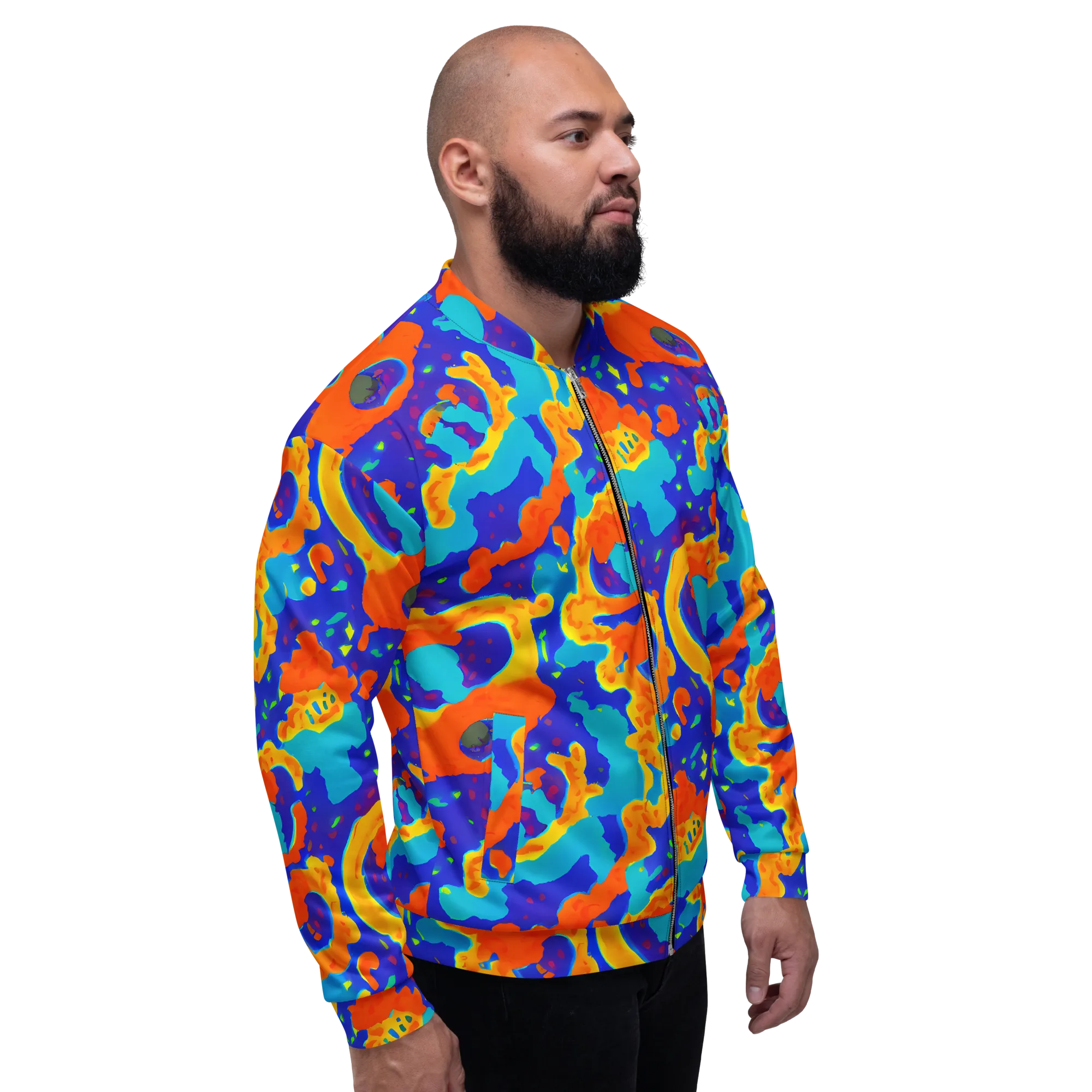 Surreal Surf on Bomber Jacket — Right