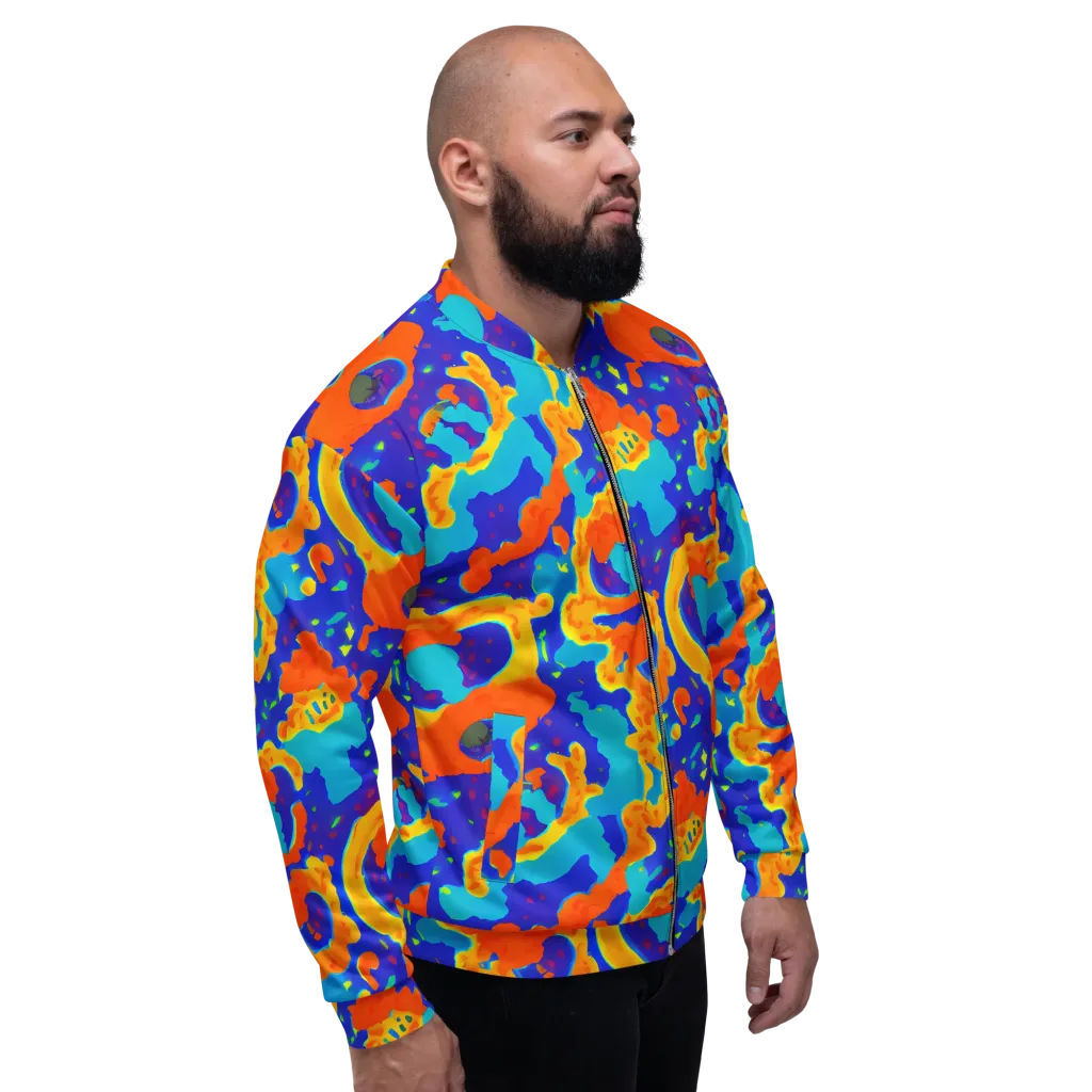 Surreal Surf on Bomber Jacket — Right
