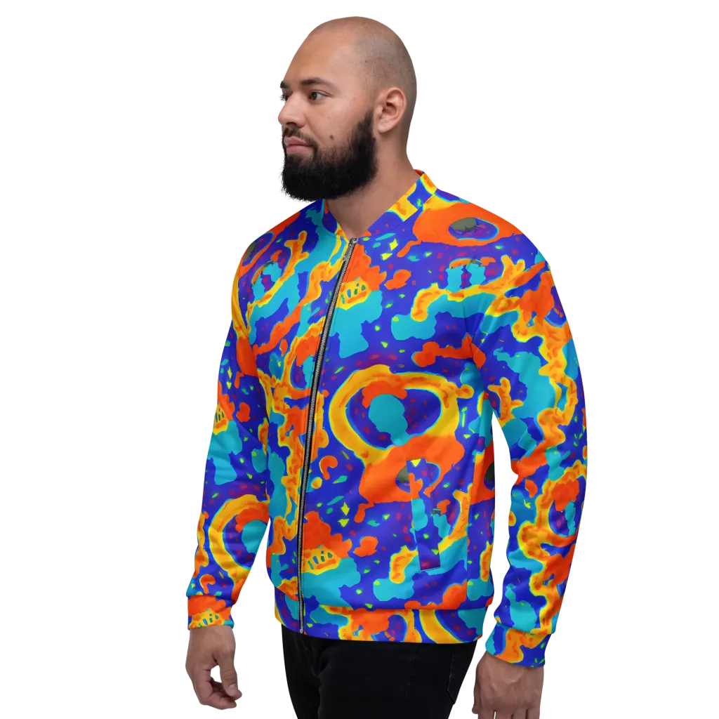 Surreal Surf on Bomber Jacket — Left