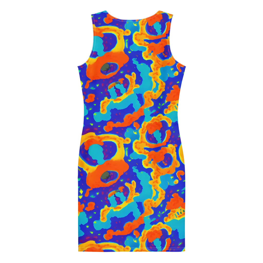 Surreal Surf on Bodycon Dress — Back