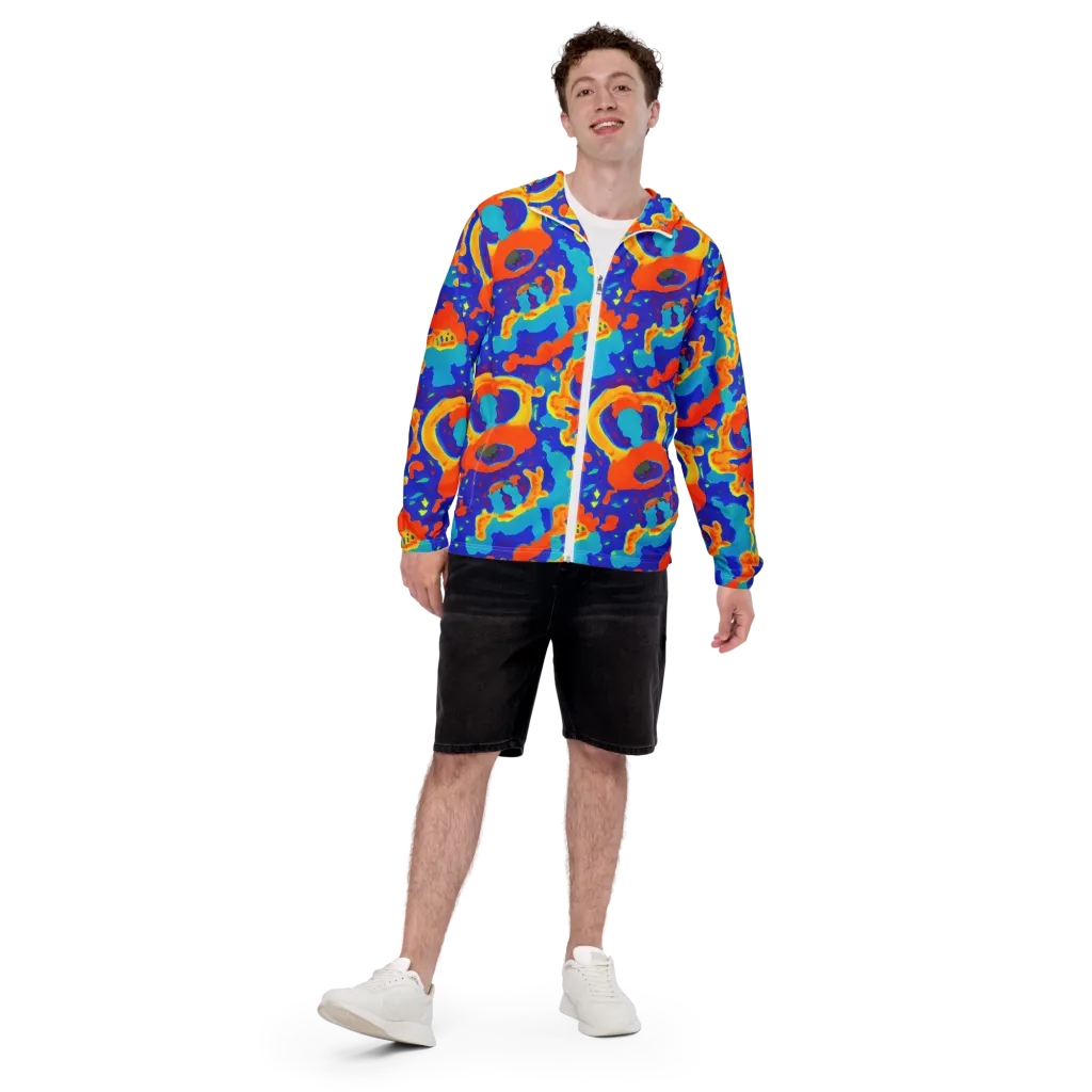 Surreal Surf on Men's Windbreaker — Front