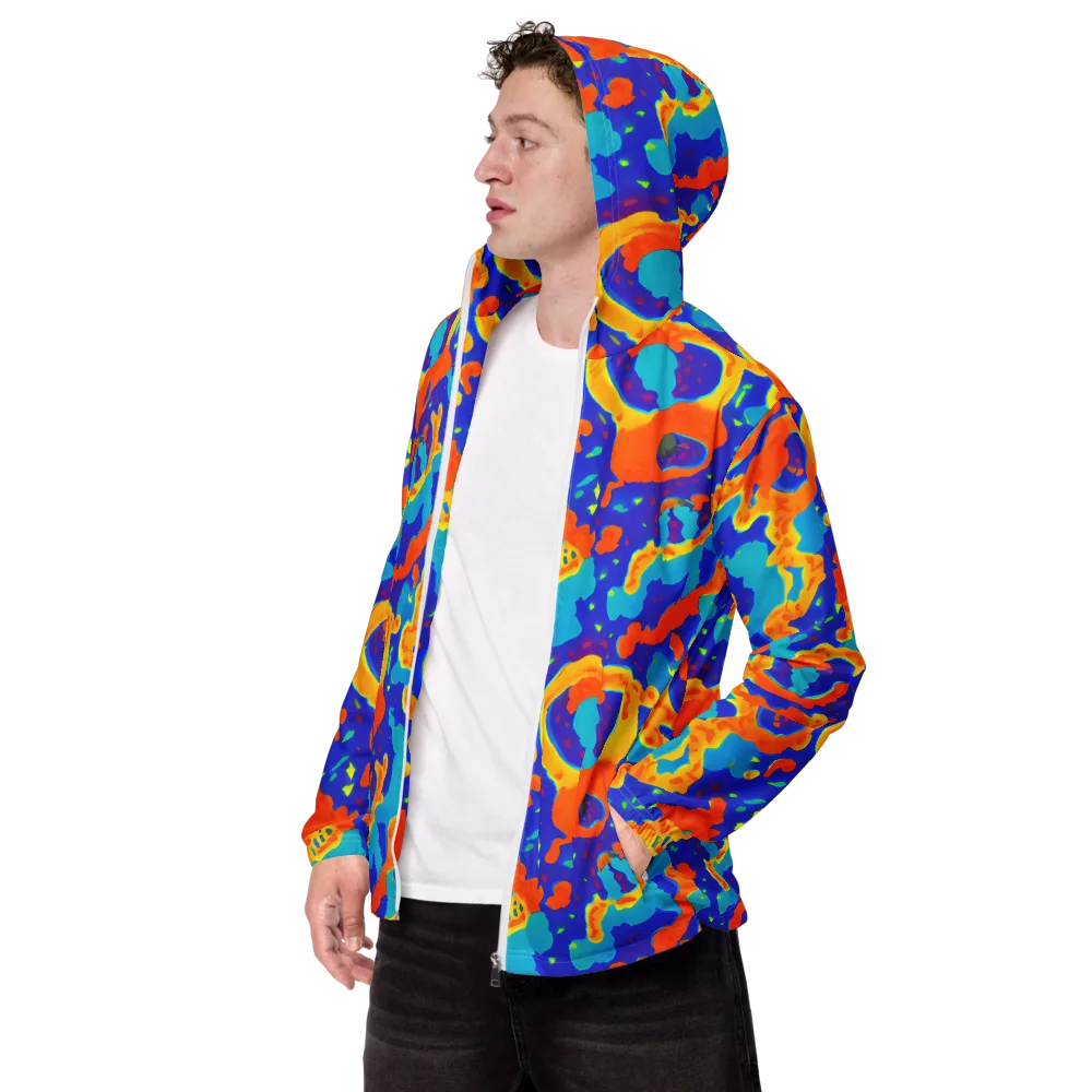Surreal Surf on Men's Windbreaker — Left Front
