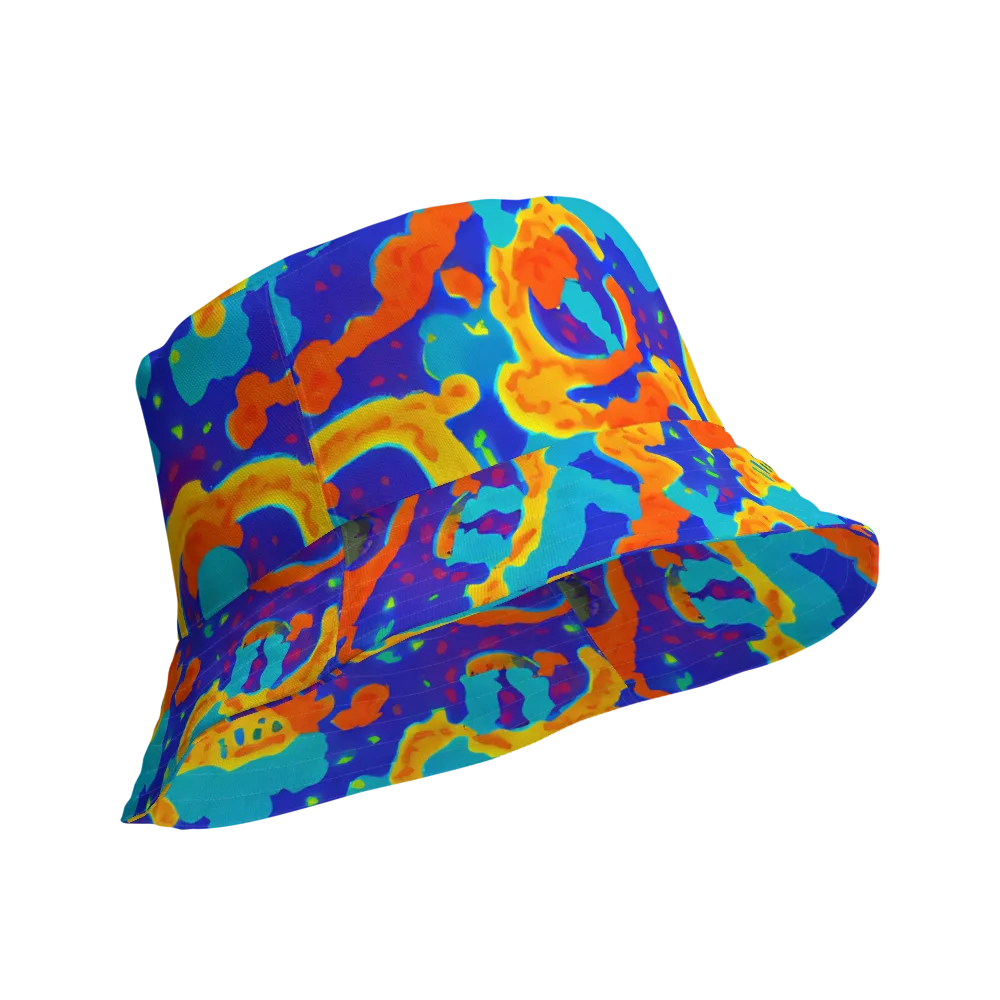 Surreal Surf on Reversible Bucket Hat — Product details Outside