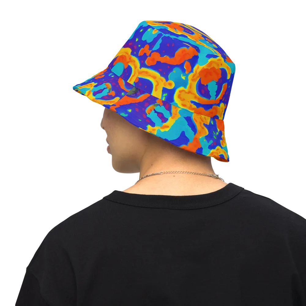 Surreal Surf on Reversible Bucket Hat — Back Inside