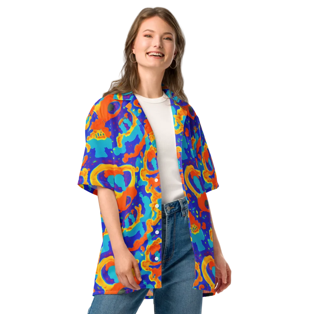 Surreal Surf on Button Shirt — Front