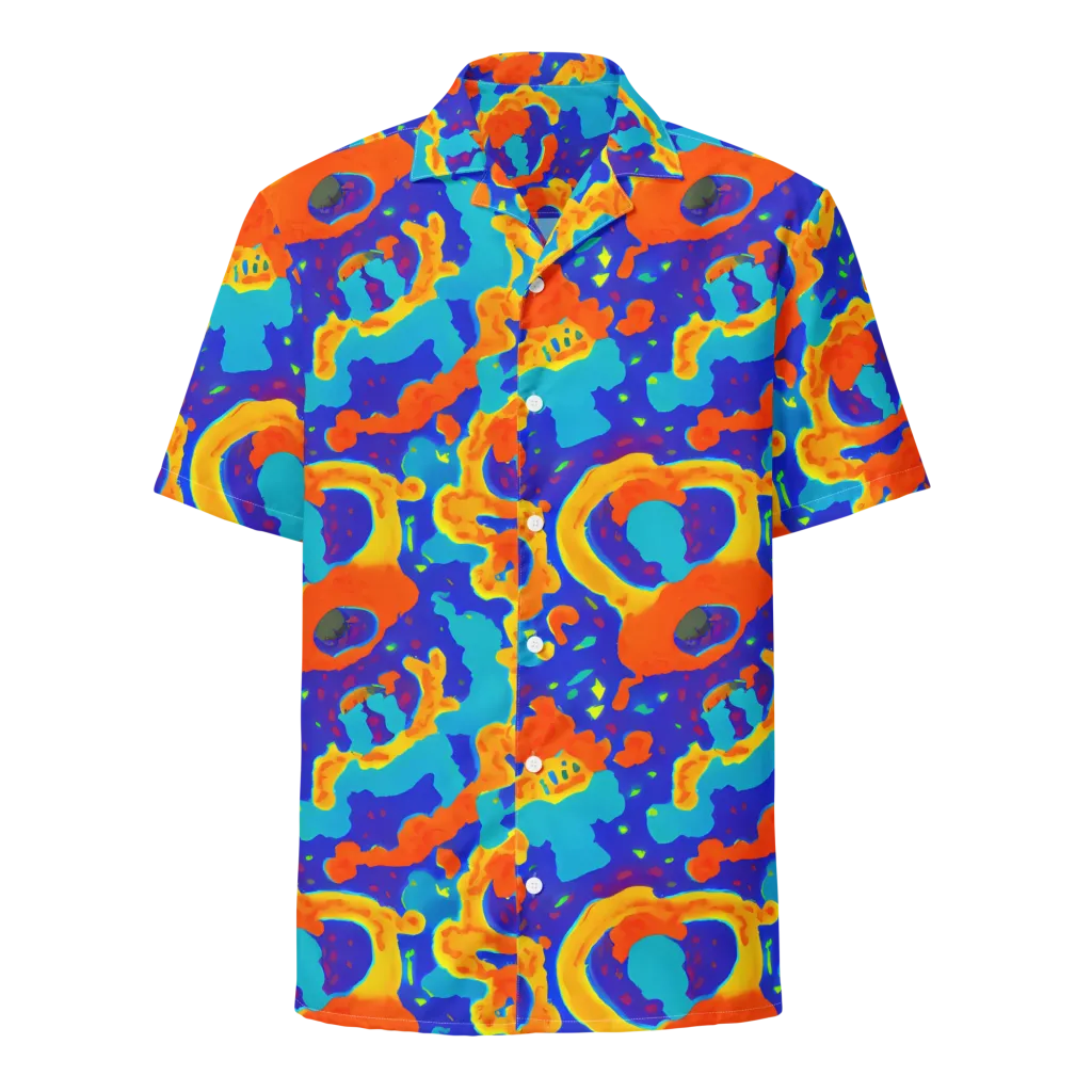 Surreal Surf on Button Shirt — Front