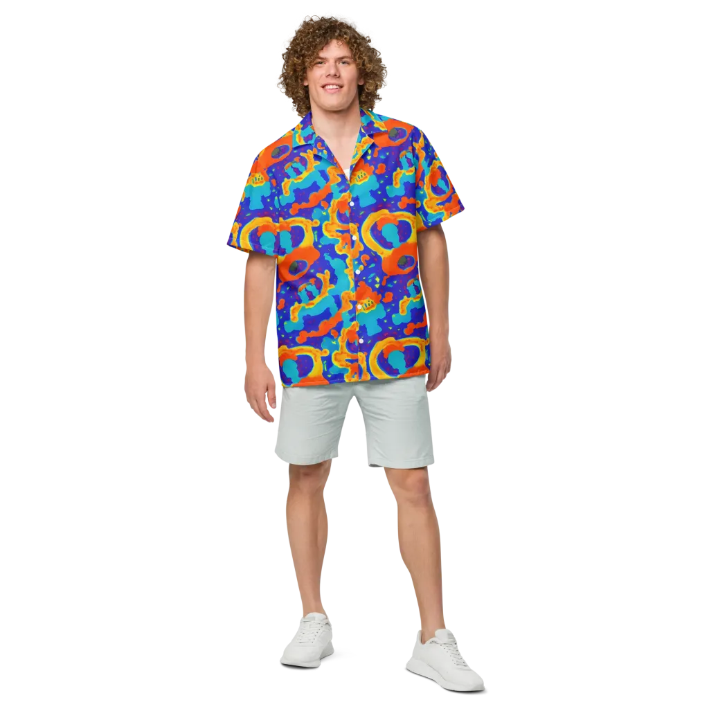 Surreal Surf on Button Shirt — Front