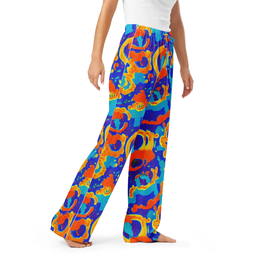 Surreal Surf on Women's Pajama Pants — Right Front