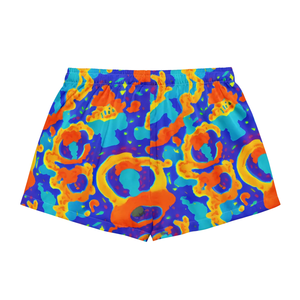 Surreal Surf on Women's Pajama Shorts — Back