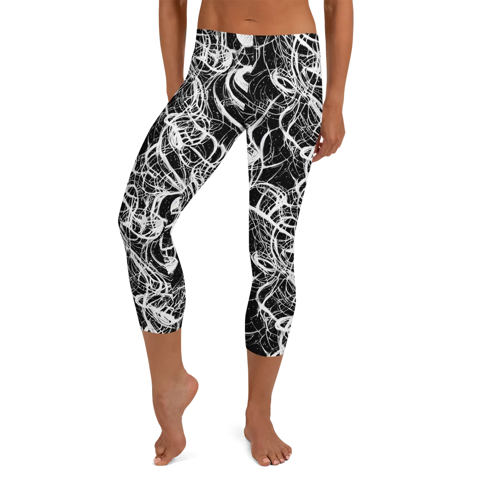 Blackroot Circuit on Capri Leggings — Front