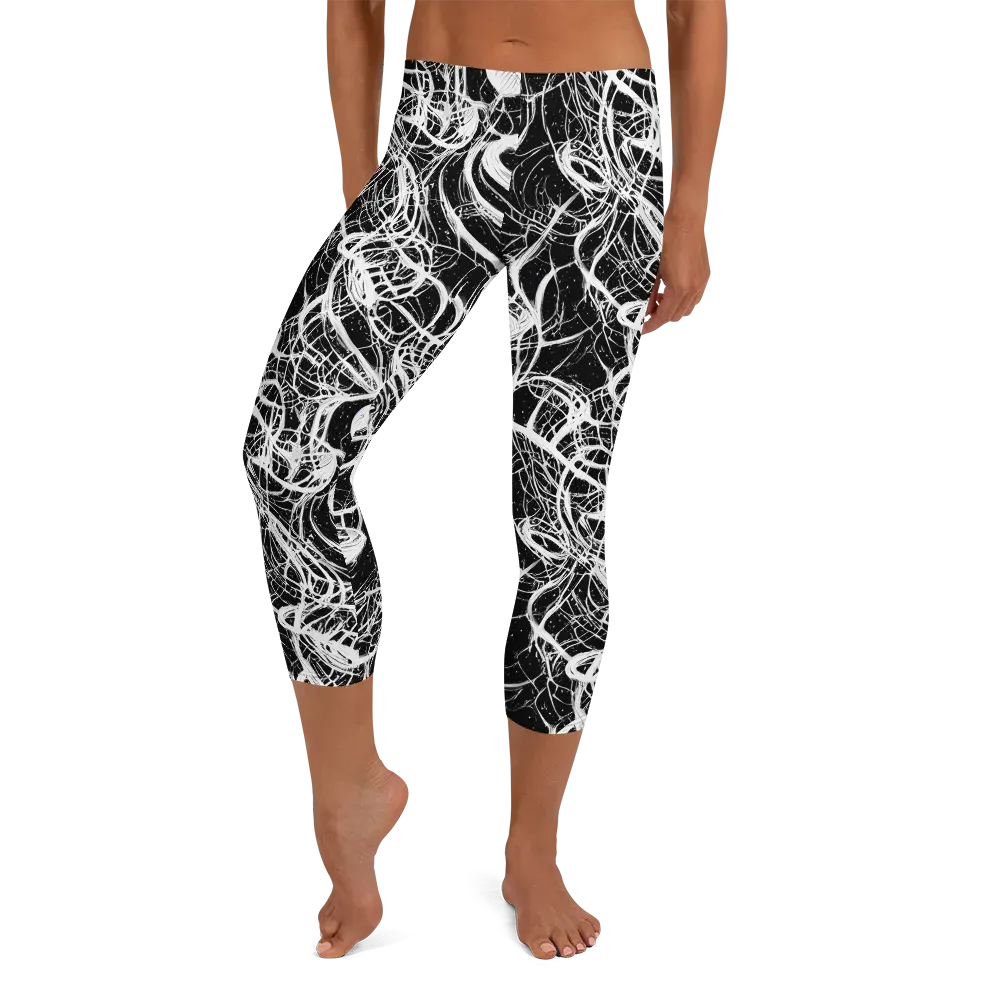 Blackroot Circuit on Capri Leggings — Front
