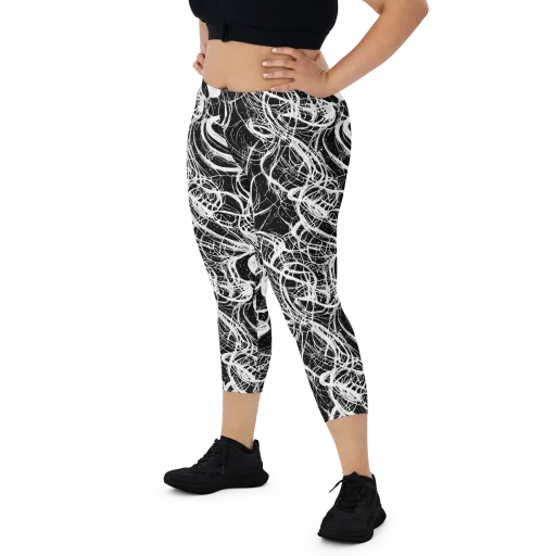 Blackroot Circuit on a Capri Leggings