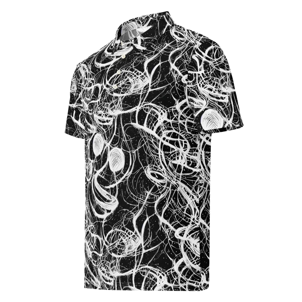 Blackroot Circuit on Men's Slim Fit Polo Shirt — Left Front