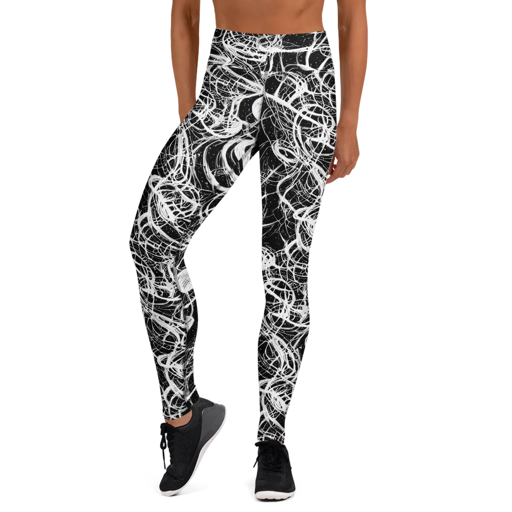 Blackroot Circuit on Yoga Leggings — Front