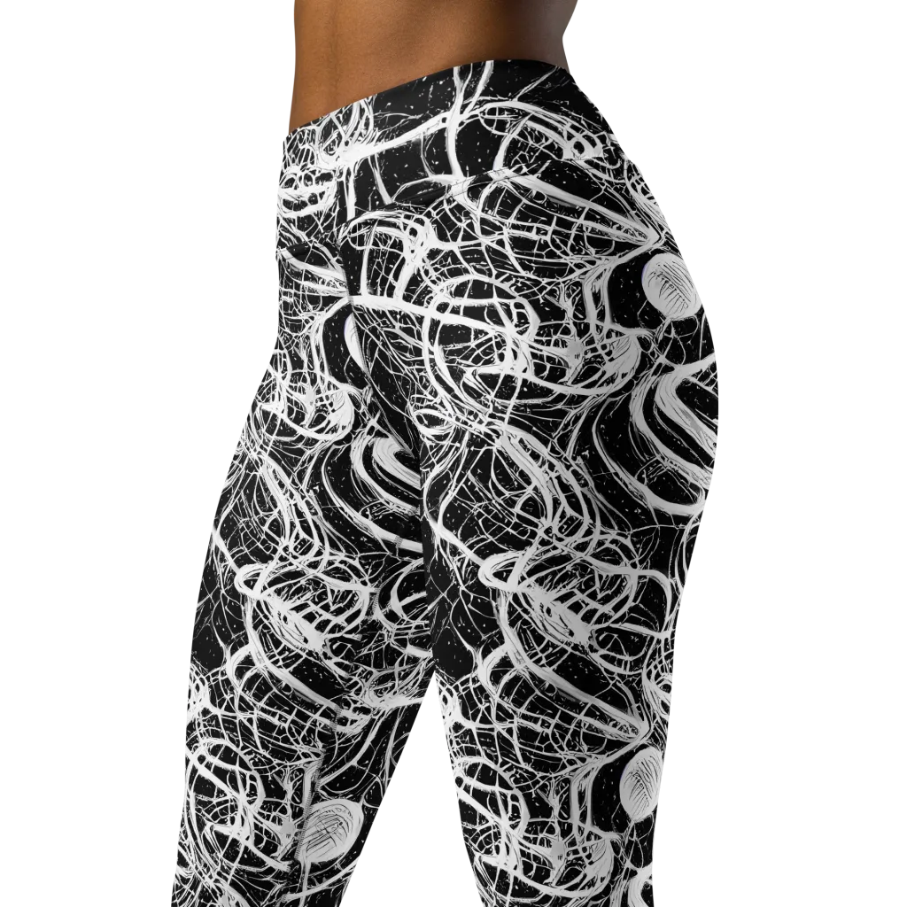 Blackroot Circuit on Yoga Leggings — Left Front