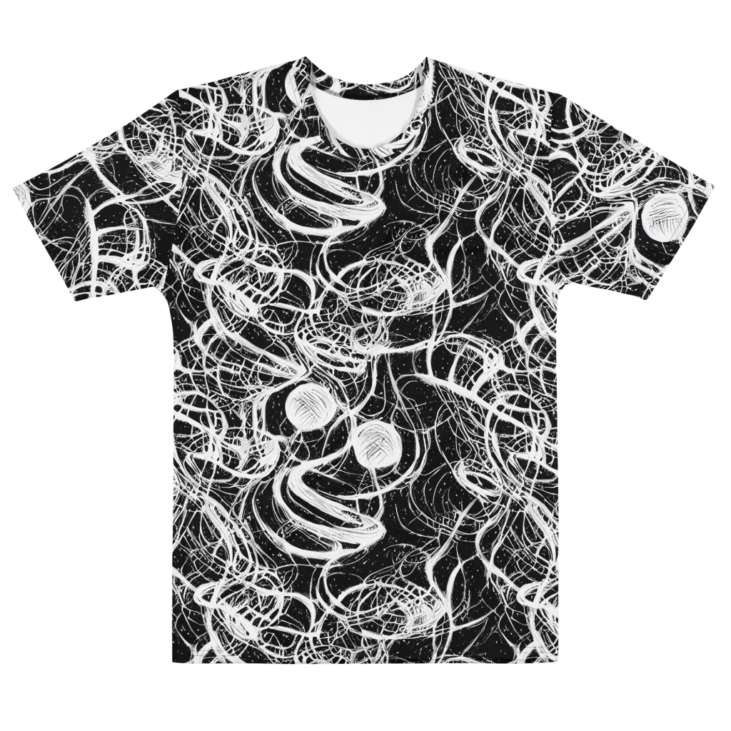 Blackroot Circuit on Men's Cotton Crew Neck T-Shirt — Front