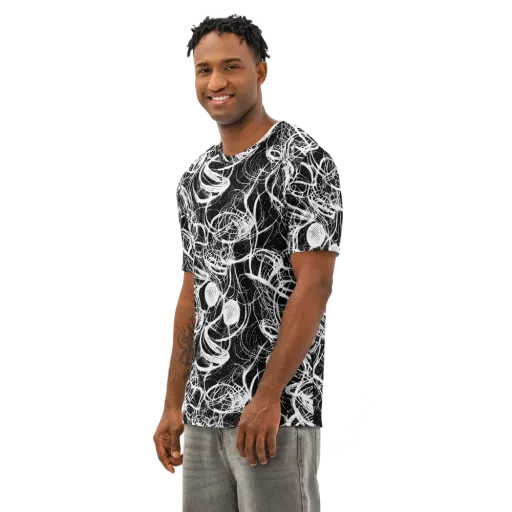 Blackroot Circuit on a Men's Cotton Crew Neck T-Shirt