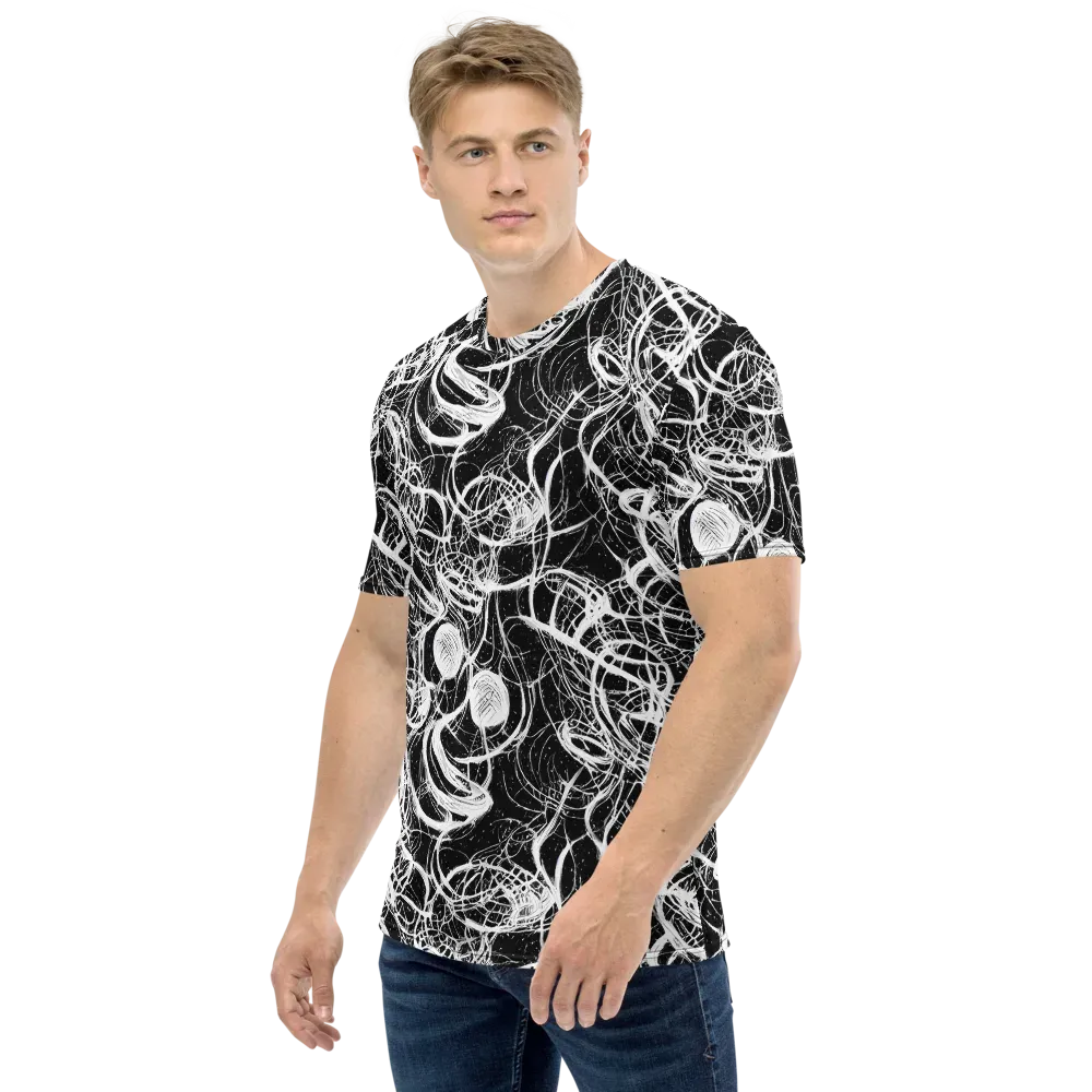 Blackroot Circuit on Men's Crew Neck T-Shirt — Left