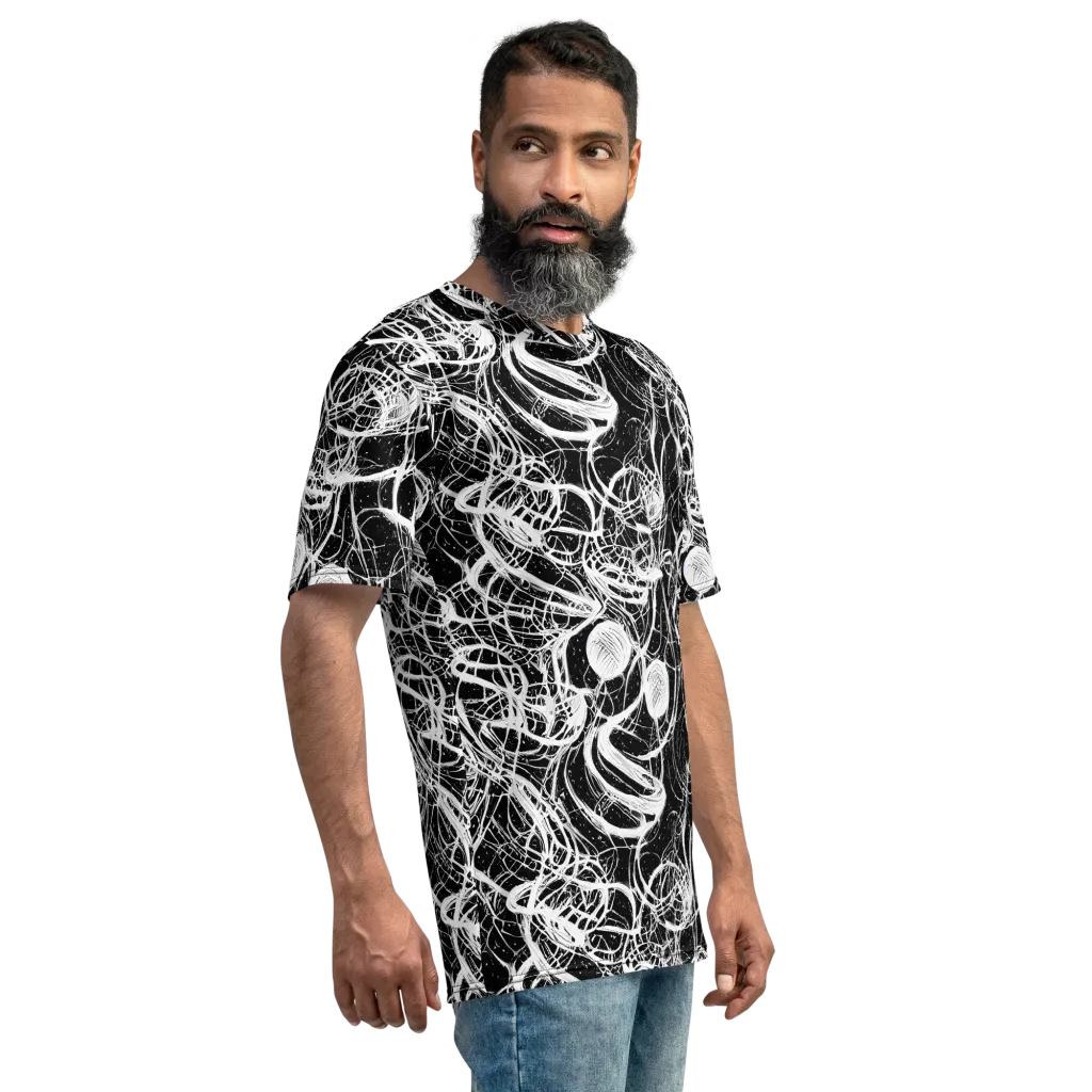 Blackroot Circuit on Men's Crew Neck T-Shirt — Right