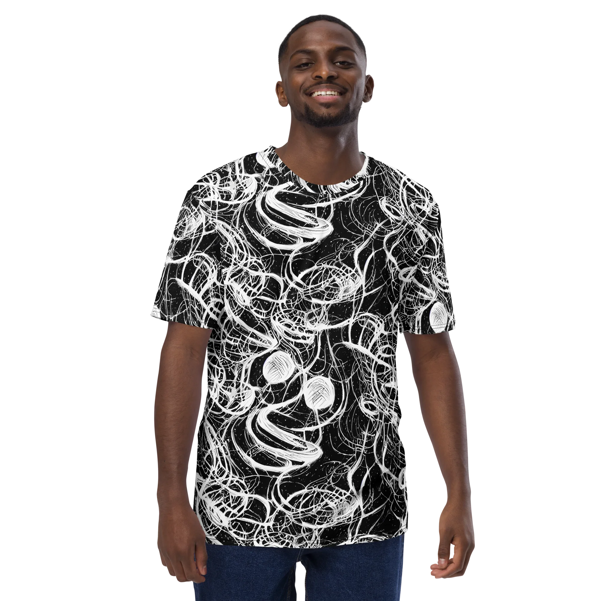 Blackroot Circuit on Men's Crew Neck T-Shirt — Front