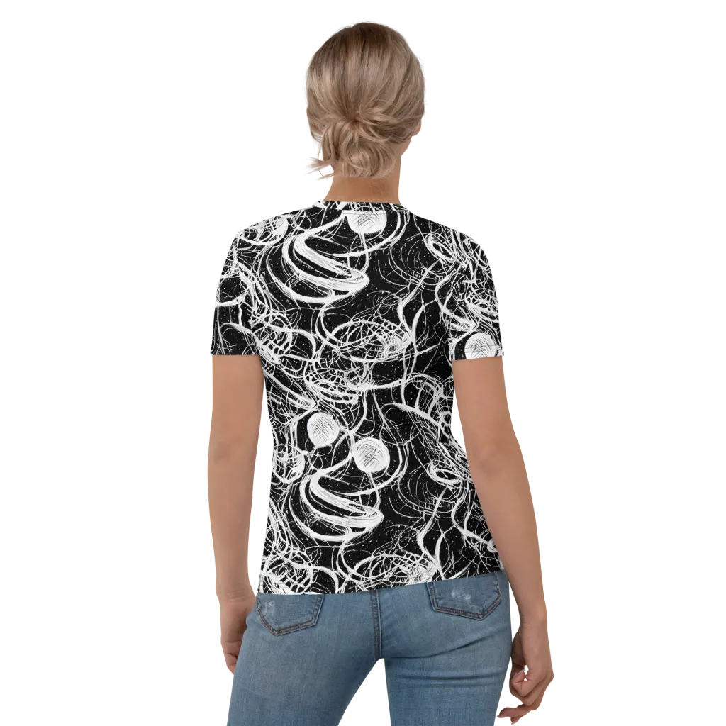 Blackroot Circuit on Women's Crew Neck T-Shirt — Back