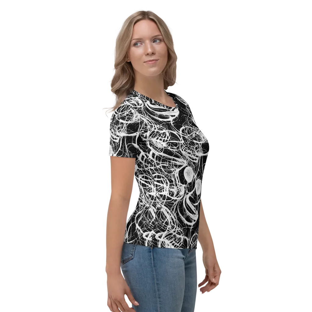 Blackroot Circuit on Women's Crew Neck T-Shirt — Right