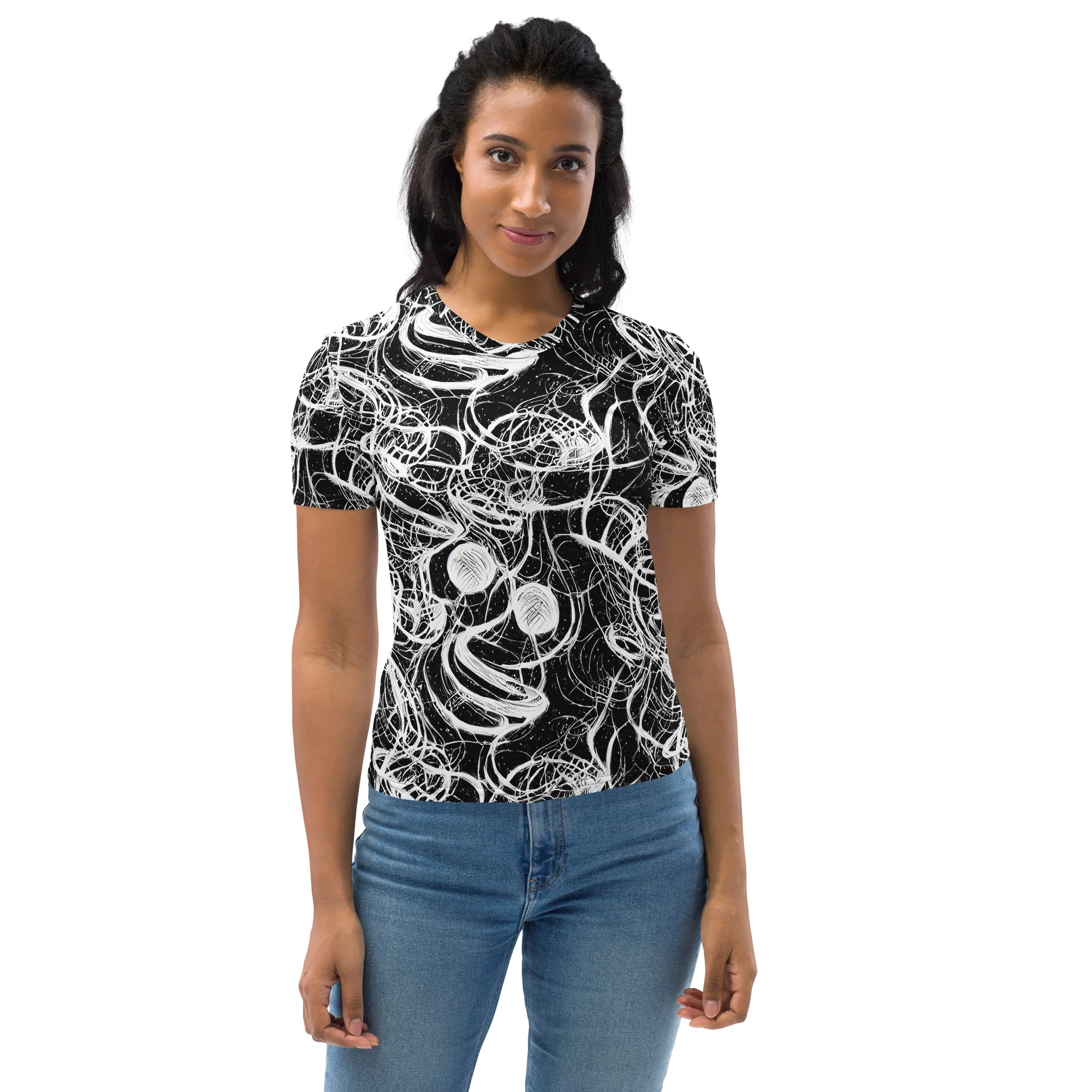 Blackroot Circuit on Women's Crew Neck T-Shirt — Front