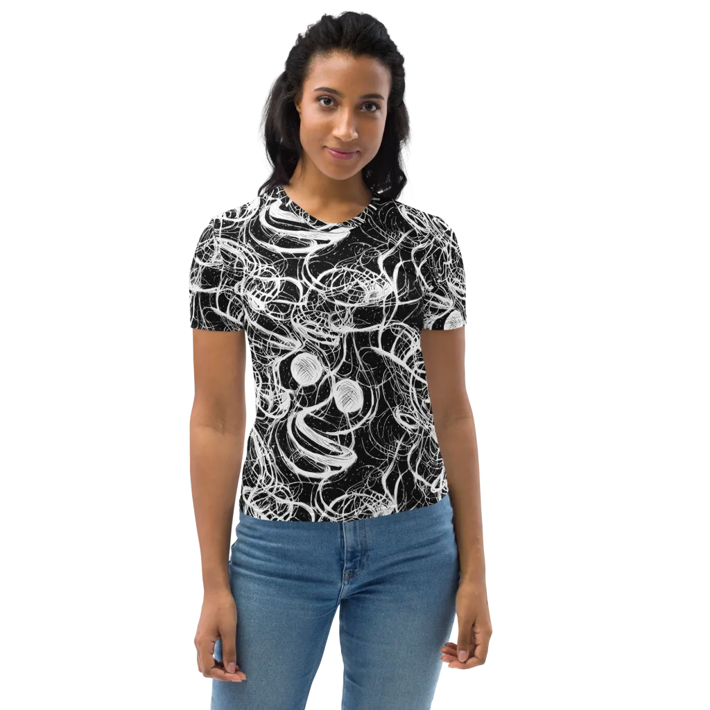 Blackroot Circuit on Women's Crew Neck T-Shirt — Front