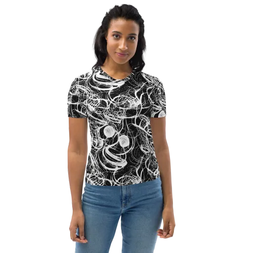 Blackroot Circuit on a Women's Crew Neck T-Shirt
