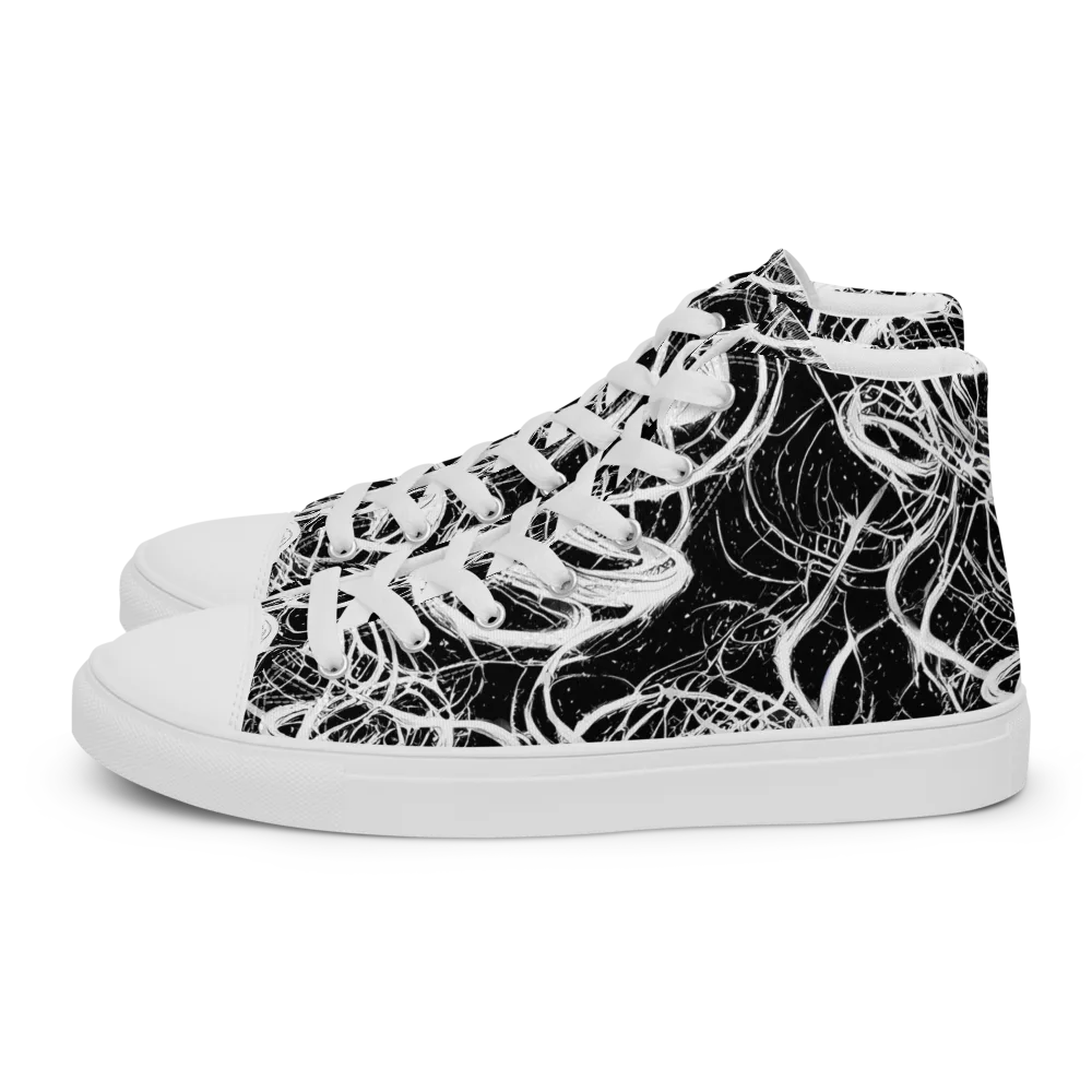 Blackroot Circuit on Women's High Top Canvas Shoes — Left