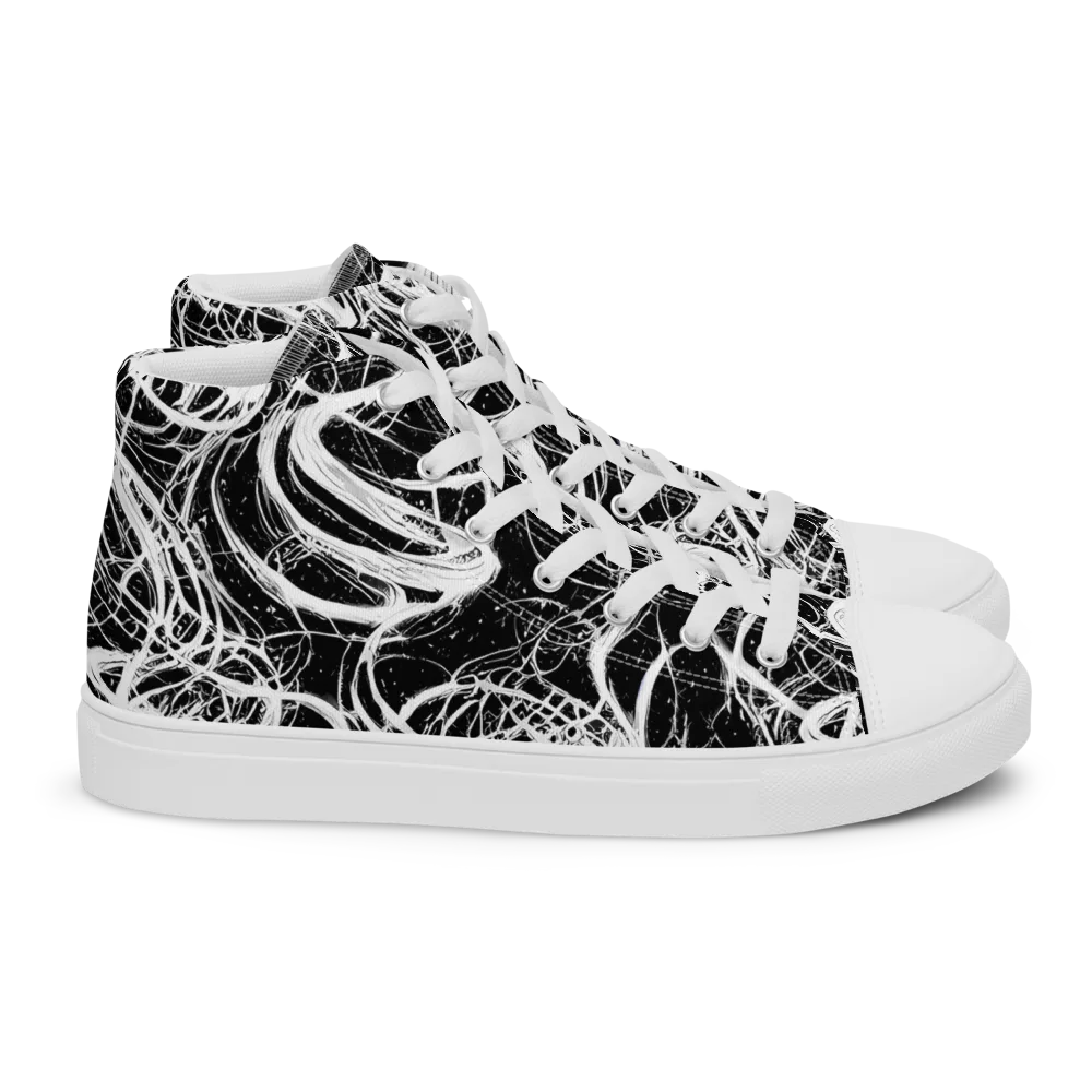 Blackroot Circuit on Women's High Top Canvas Shoes — Right
